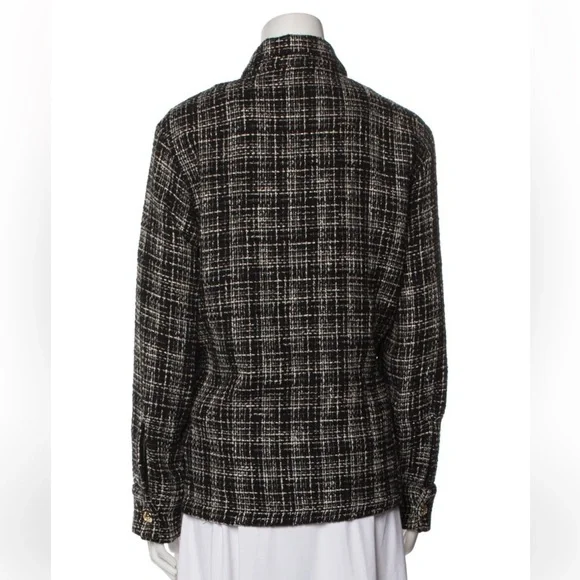 Anine Bing Black and White Tweed Blazer - Picture 3 of 7